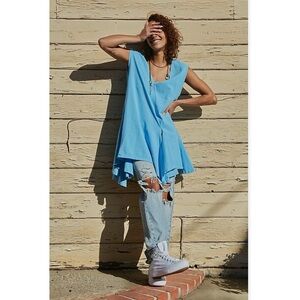 Free People Beach Fresca Mini Dress Cover Up Oversized Sz S